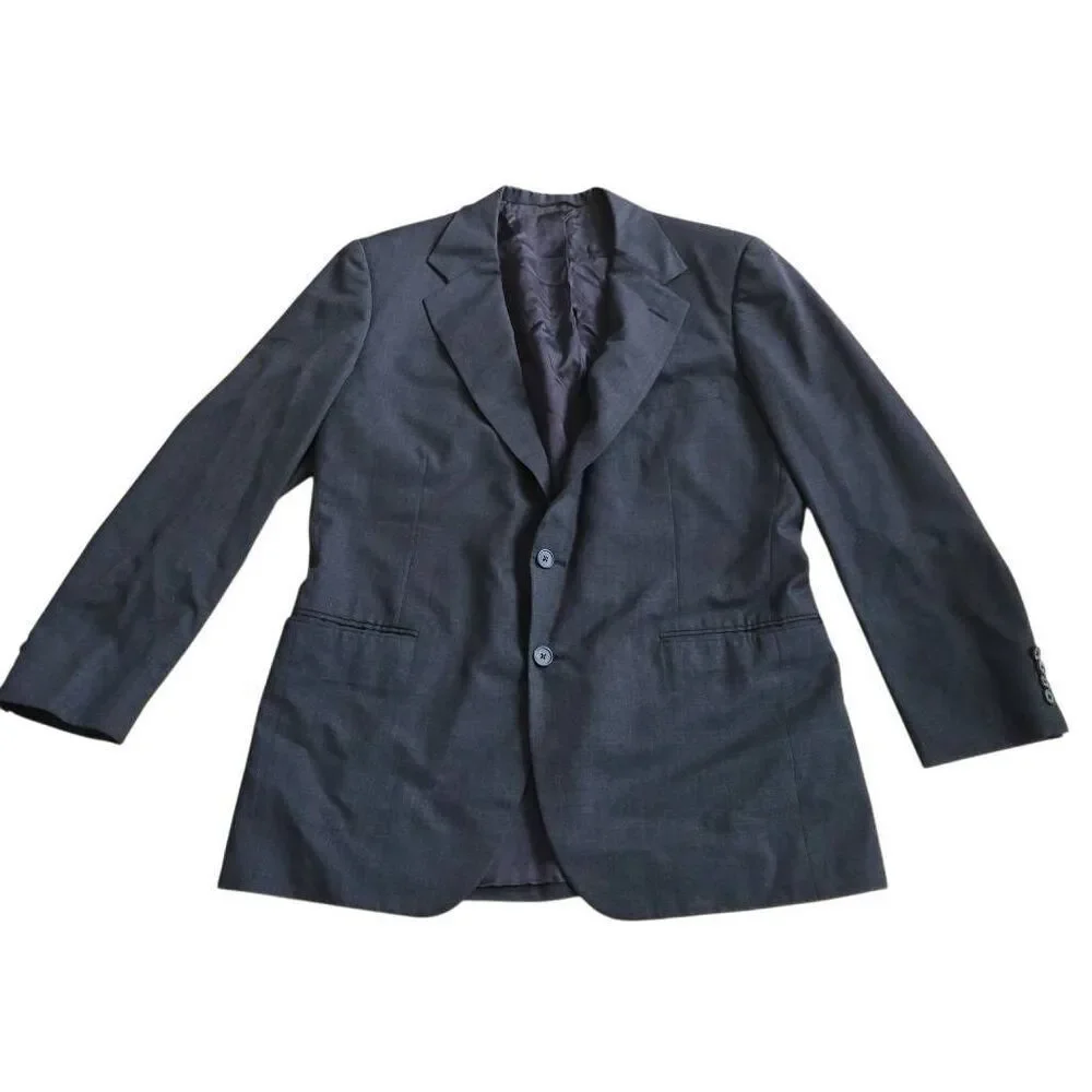 Tom James Executive collection mens blackgray heathered wool blazer fits Sz 40
